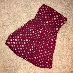 Cute Strapless Floral Dress from Abercrombie